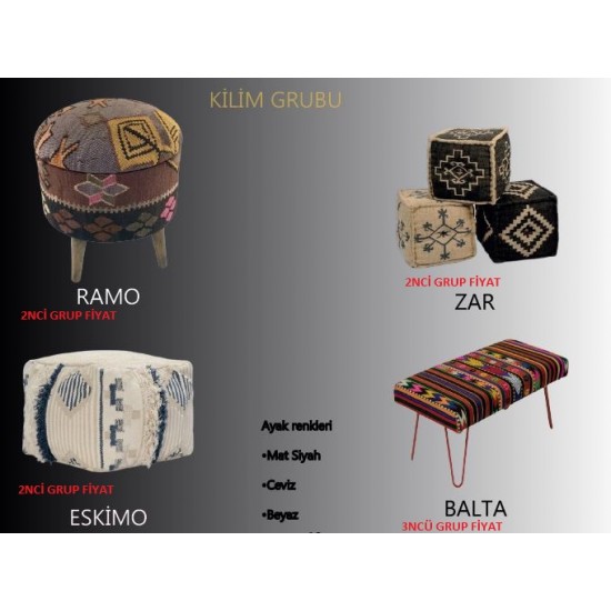 KİLİM  PUFLAR